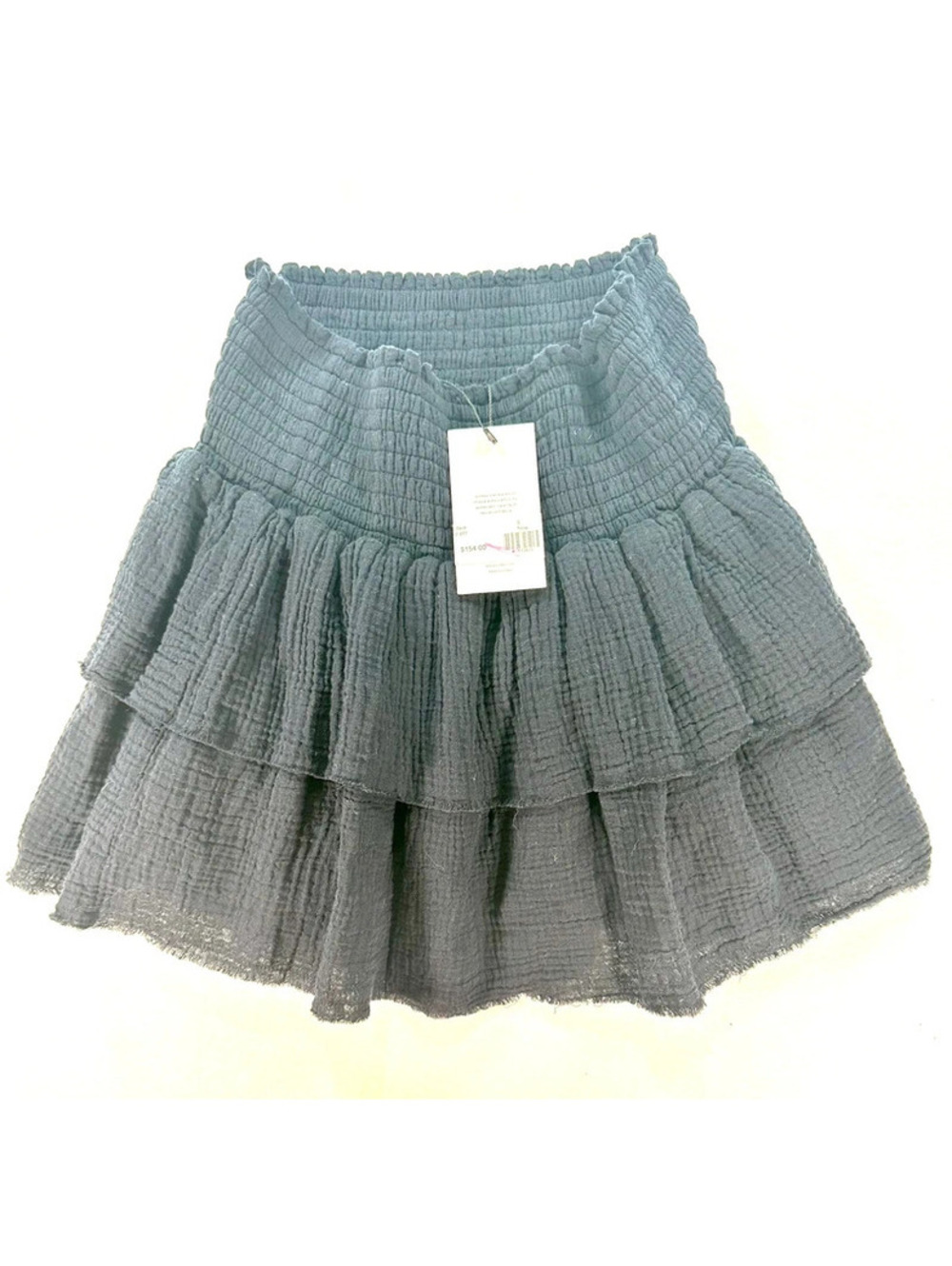Sundays Women’s Navy Tiered Ruffle Mini Skirt – Size Small H00135